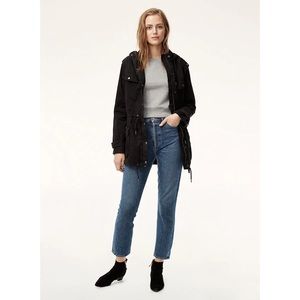 Aritzia Talula Black Trooper Utility Jacket